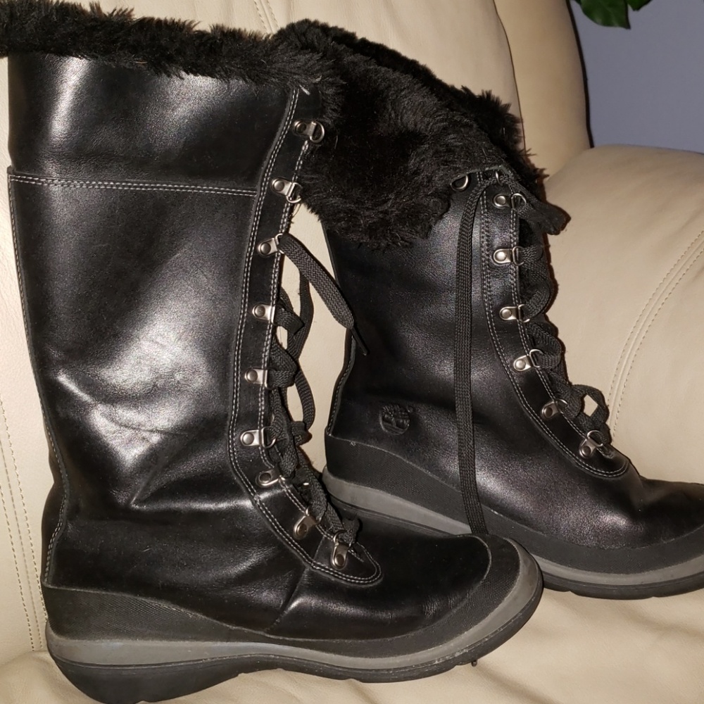 Women's Black Timberland Boots